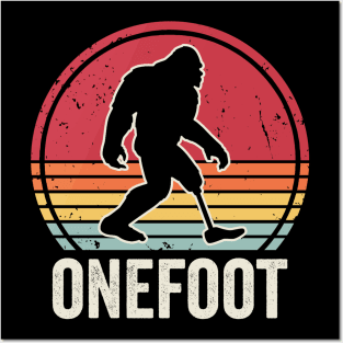 Funny Amputee Humor Onefoot Bigfoot Posters and Art